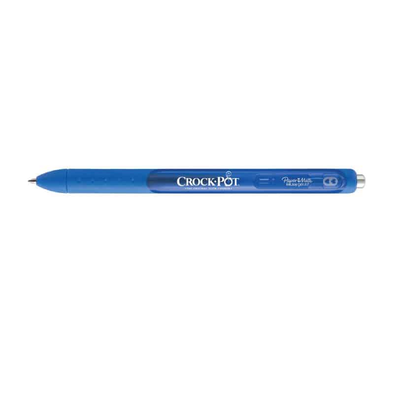 Custom Paper Mate® Inkjoy Gel - Black Ink - Royal Blue