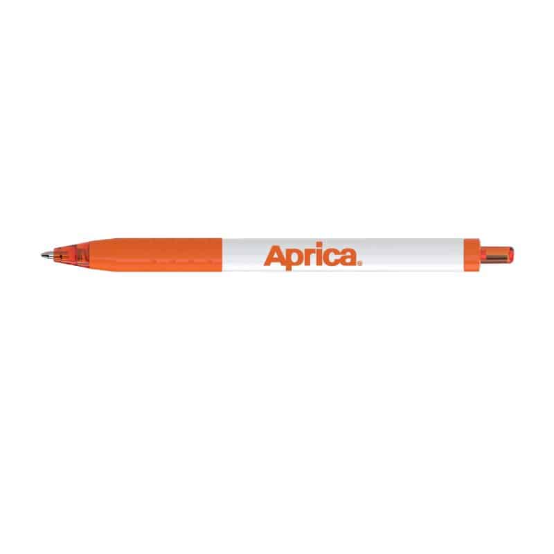 Custom Paper Mate® Inkjoy White Barrel - Black Ink - Orange