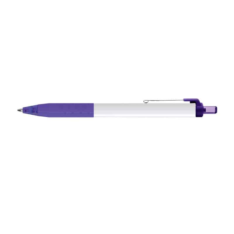 Custom Paper Mate® Inkjoy White Barrel - Black Ink - Purple - 2