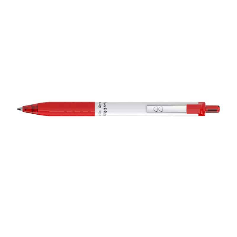Custom Paper Mate® Inkjoy White Barrel - Black Ink - Red - 2