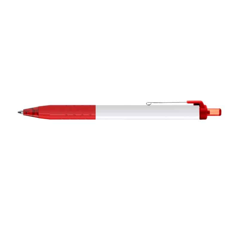Custom Paper Mate® Inkjoy White Barrel - Black Ink - Red - 3