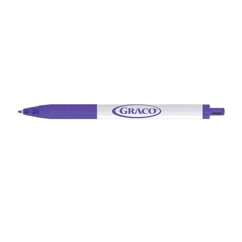 Custom Paper Mate® Inkjoy White Barrel - Purple