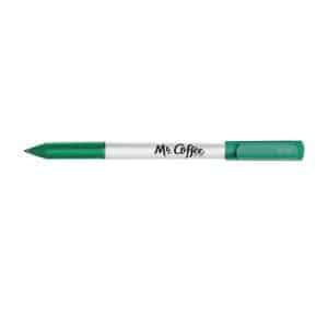 Custom Paper Mate® Write Bros Stick Pen White Barrel - Blue Ink - Green
