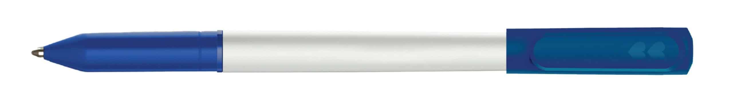 Custom Paper Mate® Write Bros Stick Pen White Barrel - Blue Ink - Navy - 1