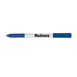 Custom Paper Mate® Write Bros Stick Pen White Barrel - Blue Ink - Navy