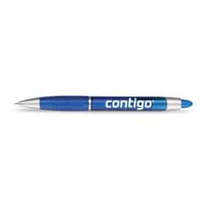 Custom Paper Mate® Element Translucent Barrel - Black Ink - Bright Blue