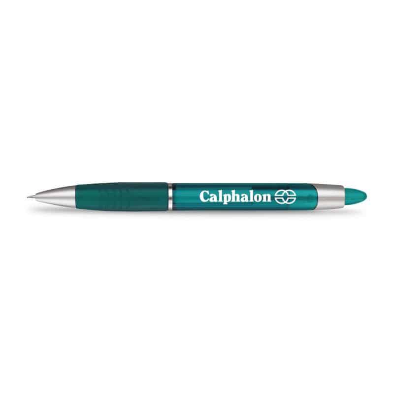 Custom Paper Mate® Element Translucent Barrel - Black Ink - Teal