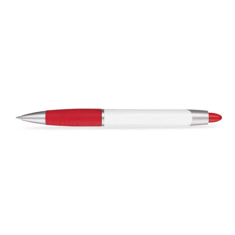Custom Paper Mate® Element White Barrel - Black Ink - Red - 1