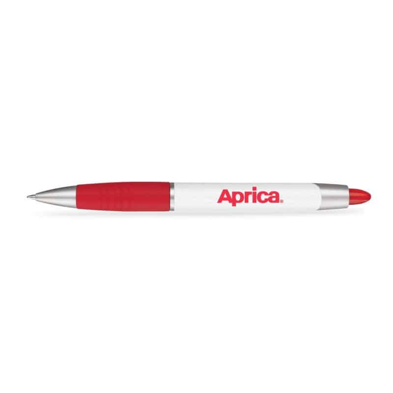 Custom Paper Mate® Element White Barrel - Black Ink - Red